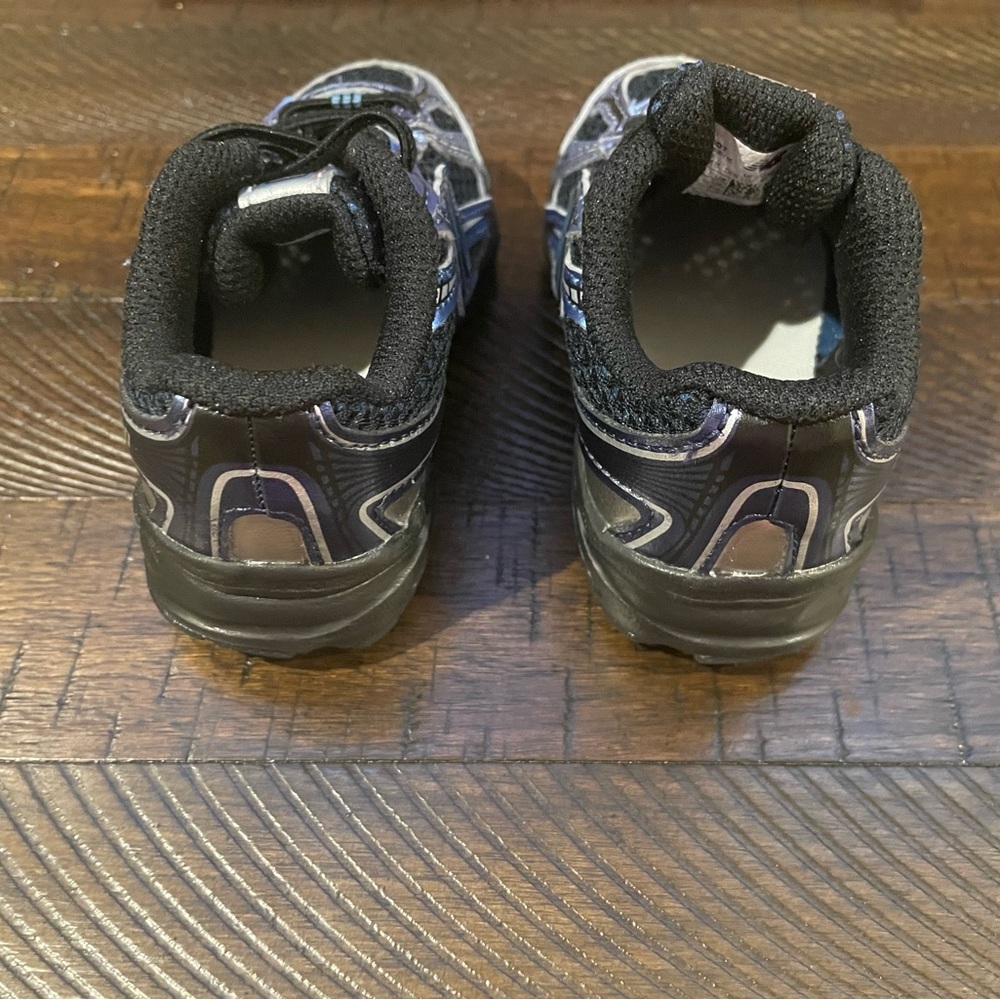 New Balance Kids Black and Silver Athletic Sneakers - Picture 3 of 4